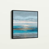 Abstract 1424 Canvas Art 16" x 16" / 40 x 40 cm / Black