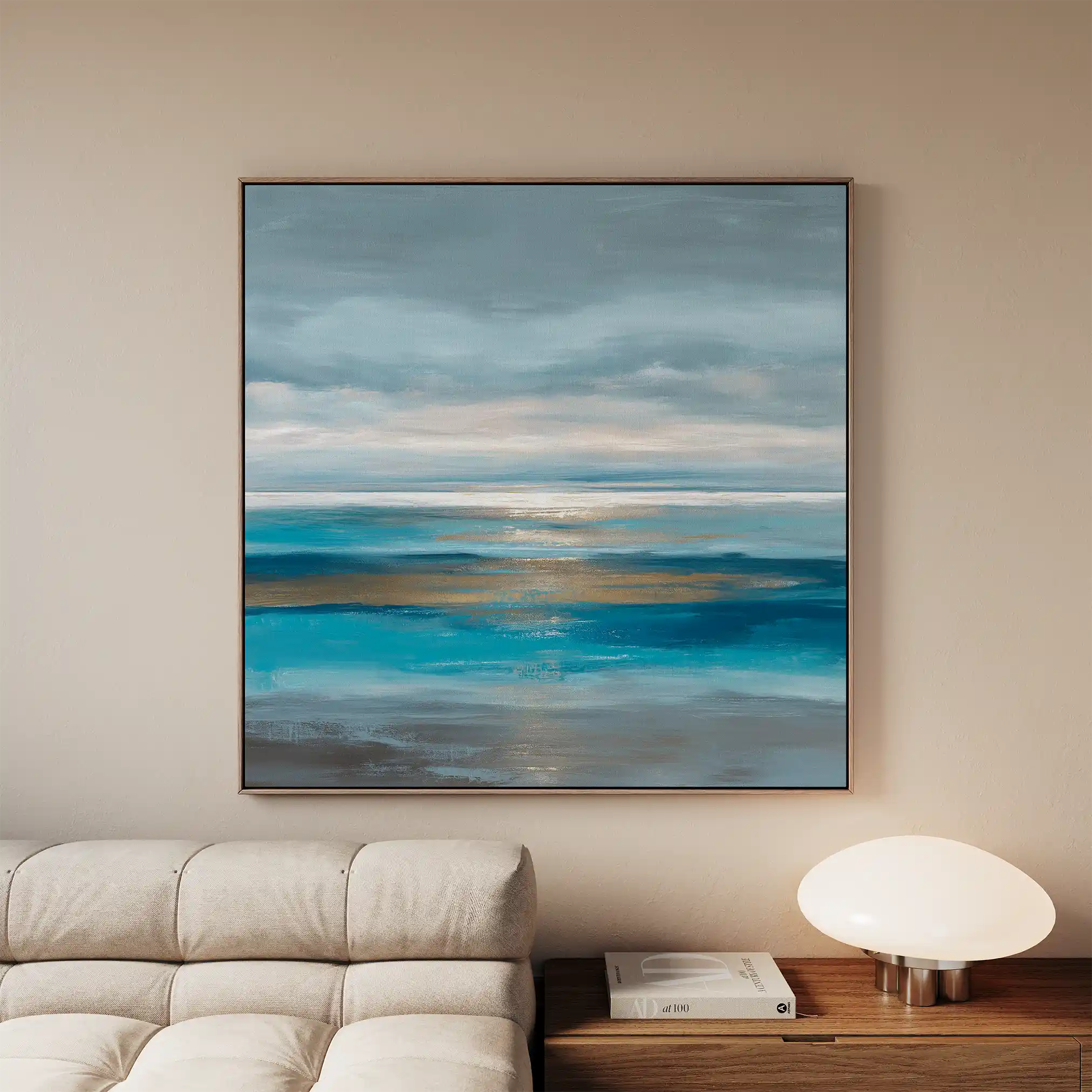 Abstract 1424 Canvas Art 60 x 60 cm / Black