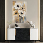 Floral 1424 Canvas Art 18" x 24" / 45 x 60 cm / Black