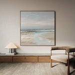 Abstract 1425 Canvas Art 16" x 16" / 40 x 40 cm / Black