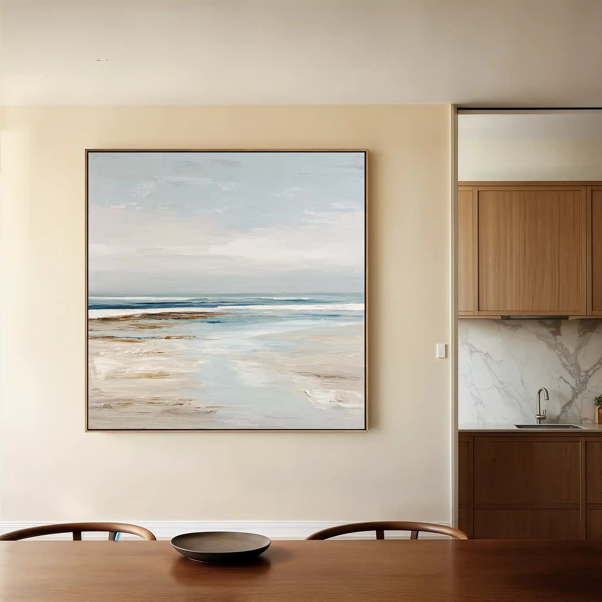 Abstract 1425 Canvas Art 60 x 60 cm / Black