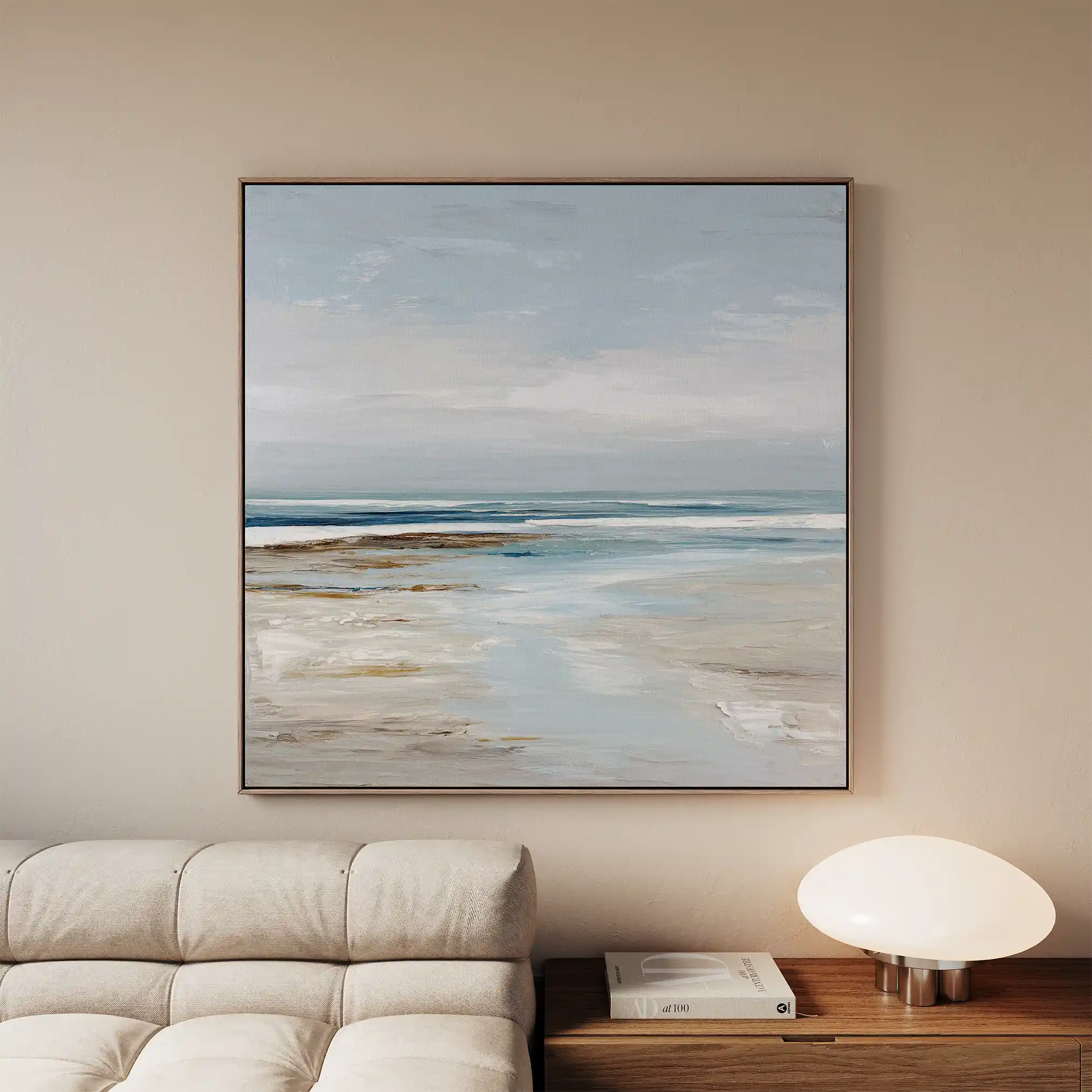 Abstract 1425 Canvas Art 60 x 60 cm / Black