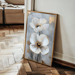 Floral 1425 Canvas Art 18" x 24" / 45 x 60 cm / Black