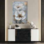 Floral 1425 Canvas Art 18" x 24" / 45 x 60 cm / Black