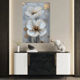 Floral 1425 Canvas Art 18" x 24" / 45 x 60 cm / Black