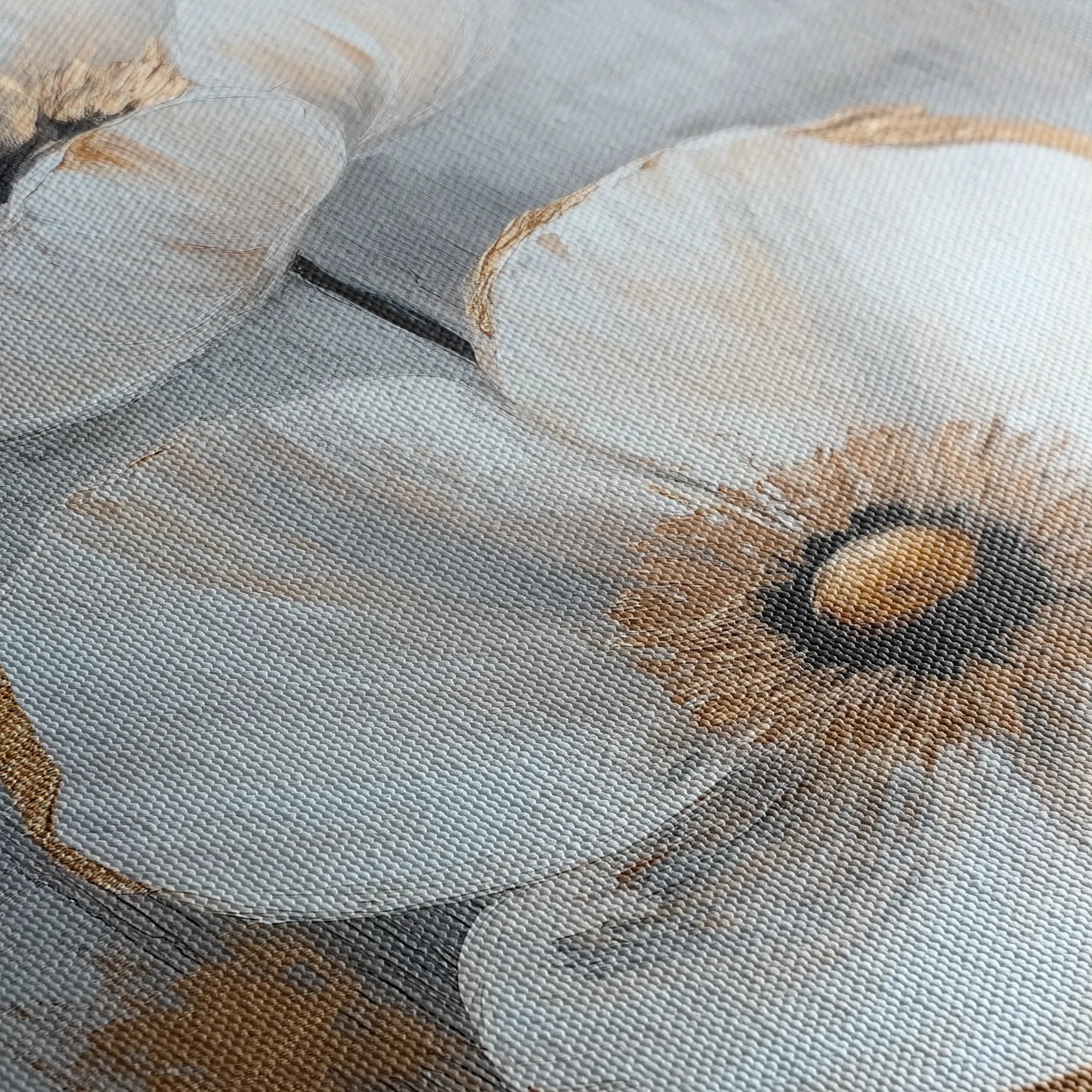 Floral 1425 Canvas Art 18" x 24" / 45 x 60 cm / Black