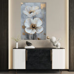 Floral 1425 Canvas Art 60 x 40 cm / Black