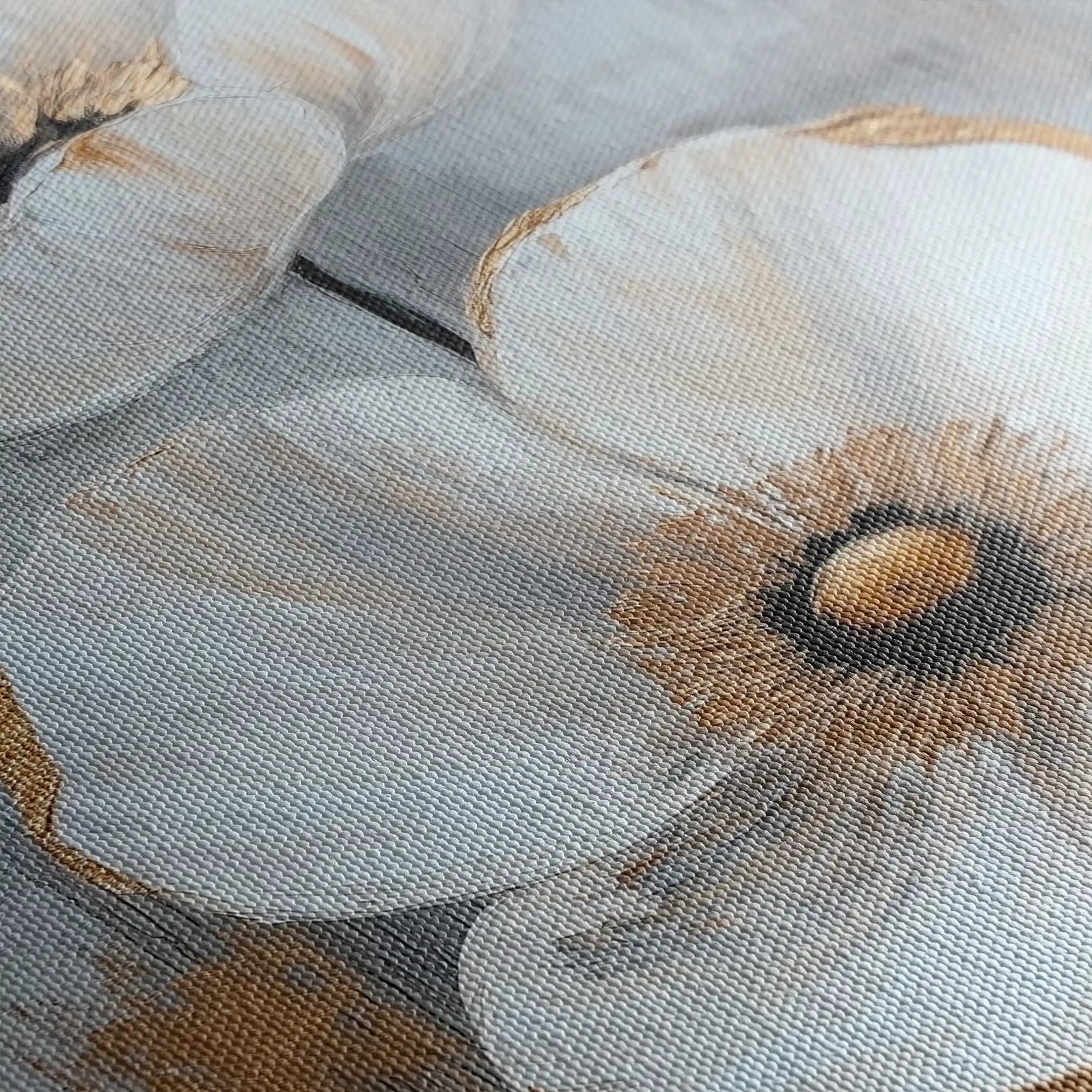 Floral 1425 Canvas Art 60 x 40 cm / Black