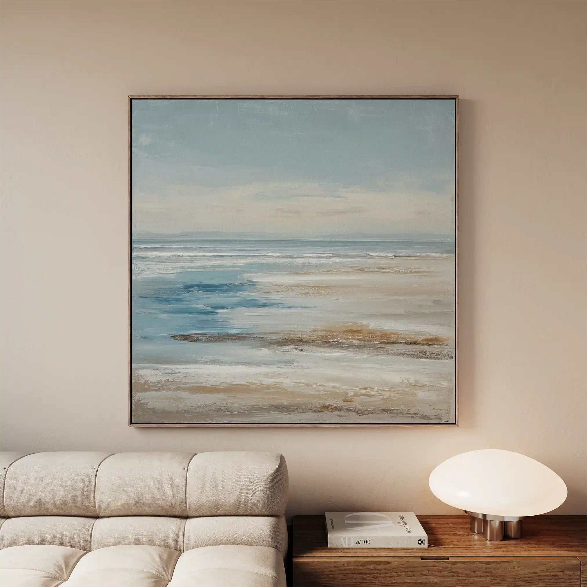 Abstract 1426 Canvas Art 60 x 60 cm / Black