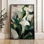 Floral 1426 Canvas Art 18" x 24" / 45 x 60 cm / Black