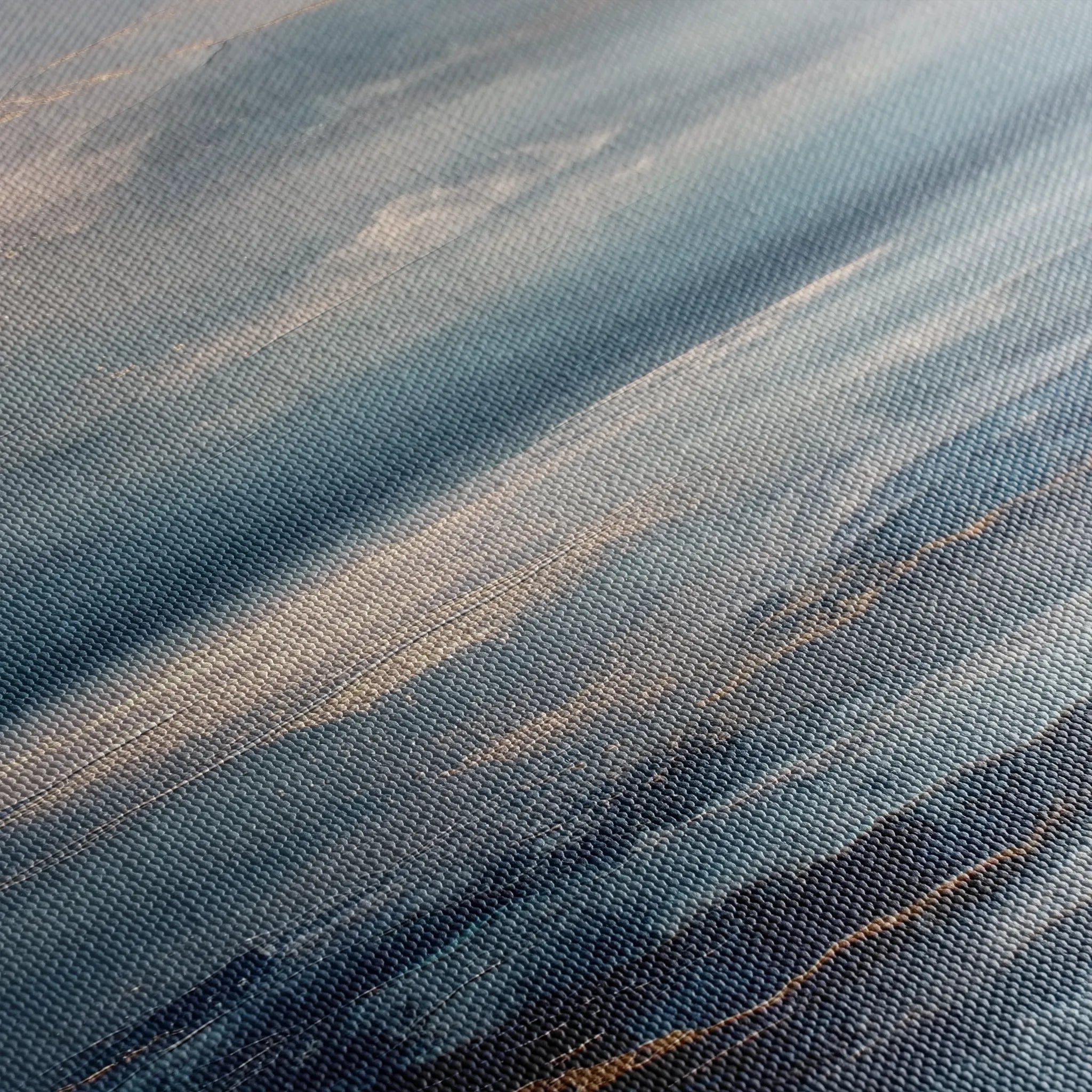 Abstract 1427 Canvas Art 16" x 16" / 40 x 40 cm / Black