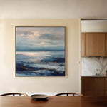 Abstract 1427 Canvas Art 60 x 60 cm / Black
