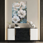 Floral 1427 Canvas Art 18" x 24" / 45 x 60 cm / Black