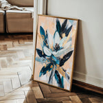 Floral 1428 Canvas Art 18" x 24" / 45 x 60 cm / Black