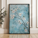 Floral 1429 Canvas Art 18" x 24" / 45 x 60 cm / Black