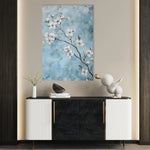 Floral 1429 Canvas Art 18" x 24" / 45 x 60 cm / Black
