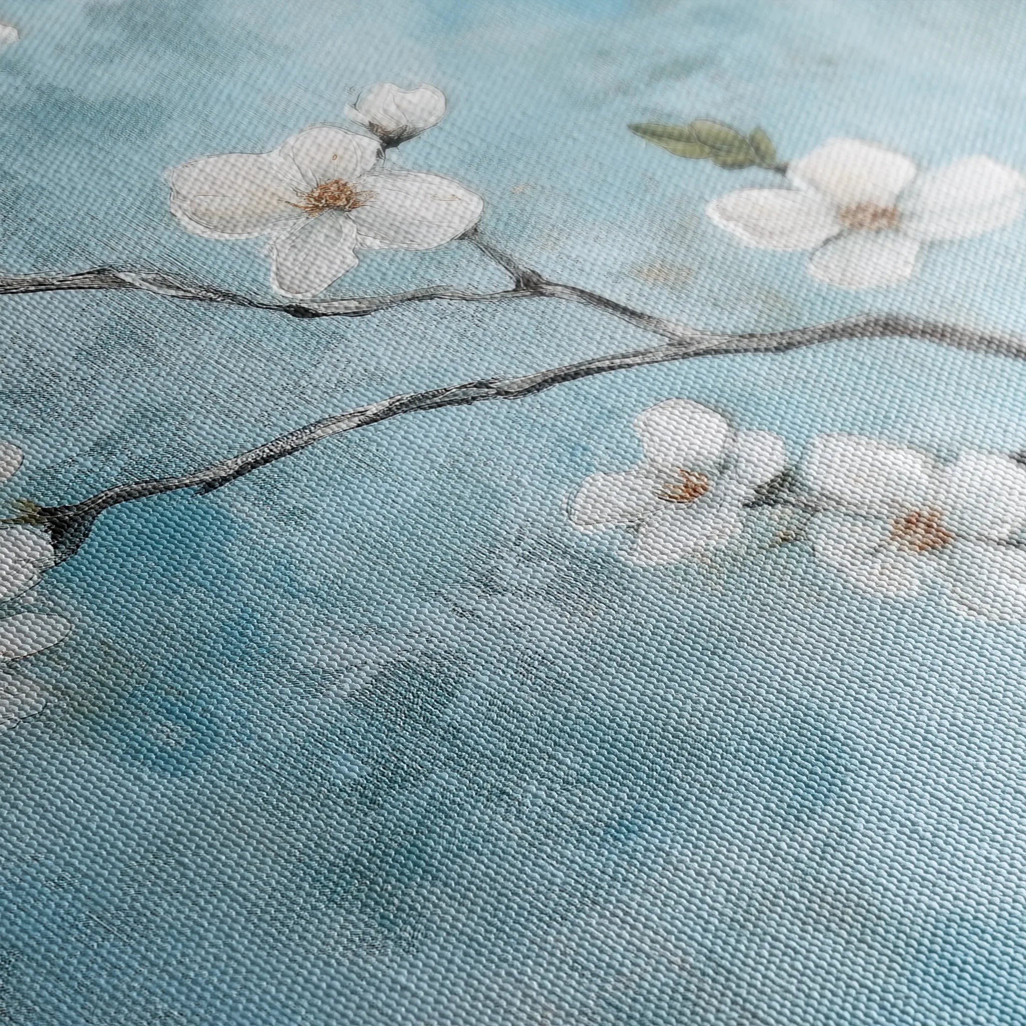 Floral 1429 Canvas Art 18" x 24" / 45 x 60 cm / Black