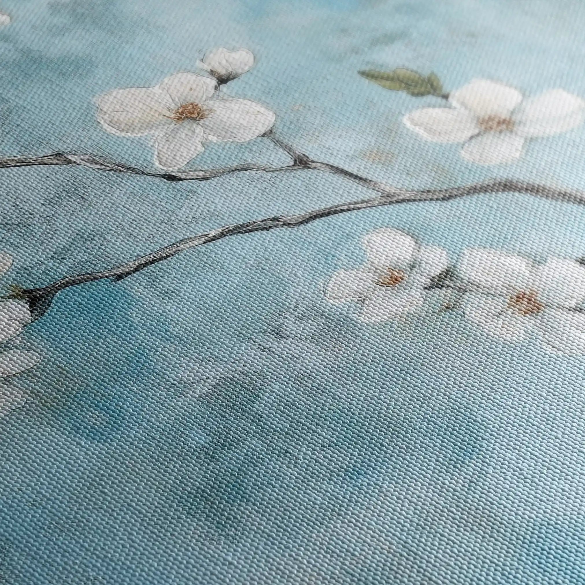 Floral 1429 Canvas Art 60 x 40 cm / Black