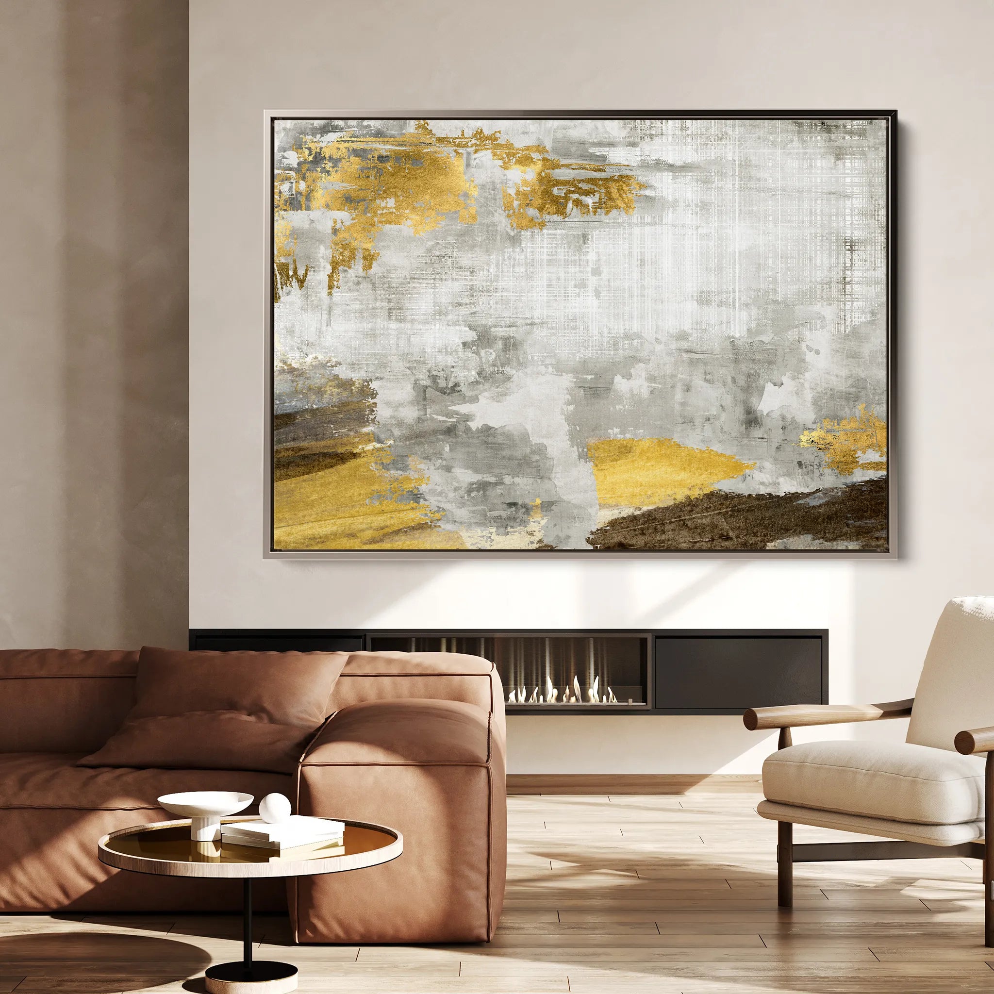 Abstract 143 Canvas Art 18" x 24" / 45 x 60 cm / Black