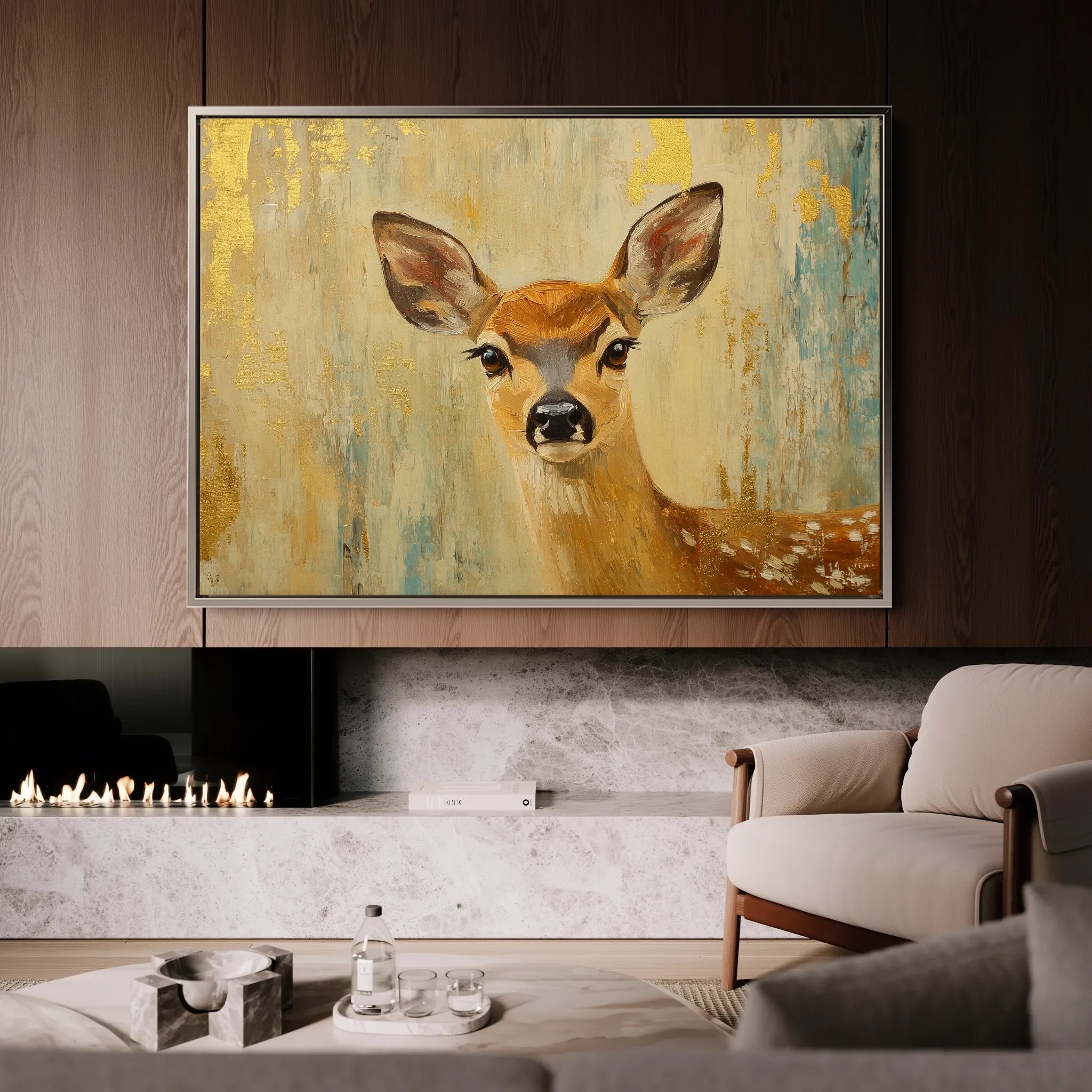 Animals 143 Canvas Art 18" x 24" / 45 x 60 cm / Black