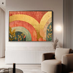 Boho 143 Canvas Art 18" x 24" / 45 x 60 cm / Black