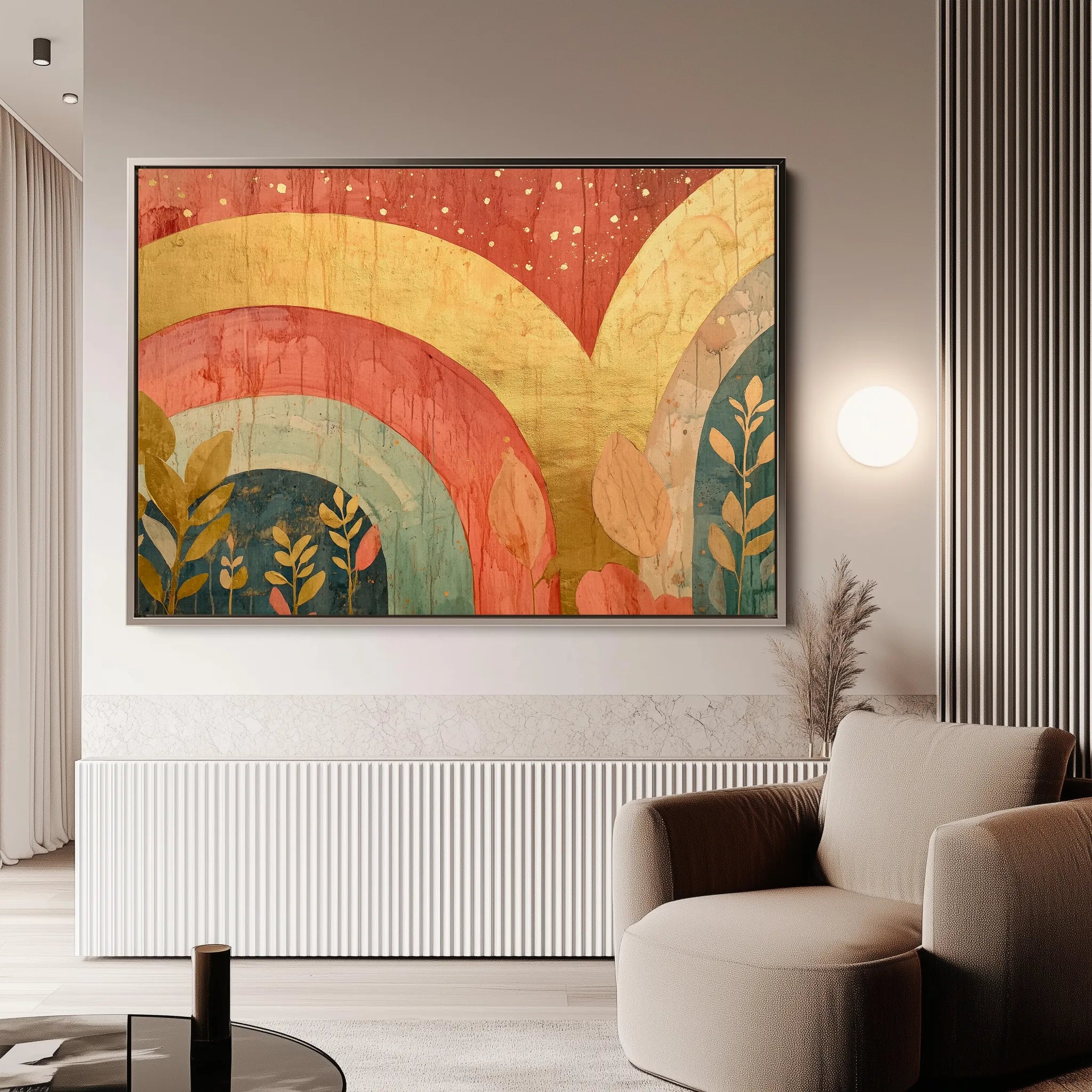 Boho 143 Canvas Art 18" x 24" / 45 x 60 cm / Black
