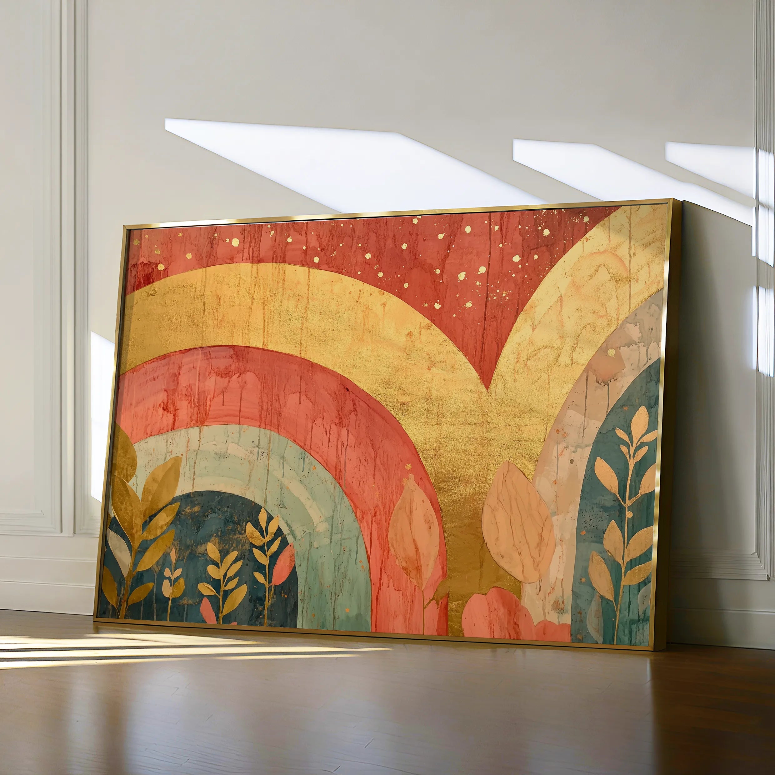 Boho 143 Canvas Art 18" x 24" / 45 x 60 cm / Black
