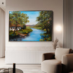 Landscape 143 Canvas Art 18" x 24" / 45 x 60 cm / Black