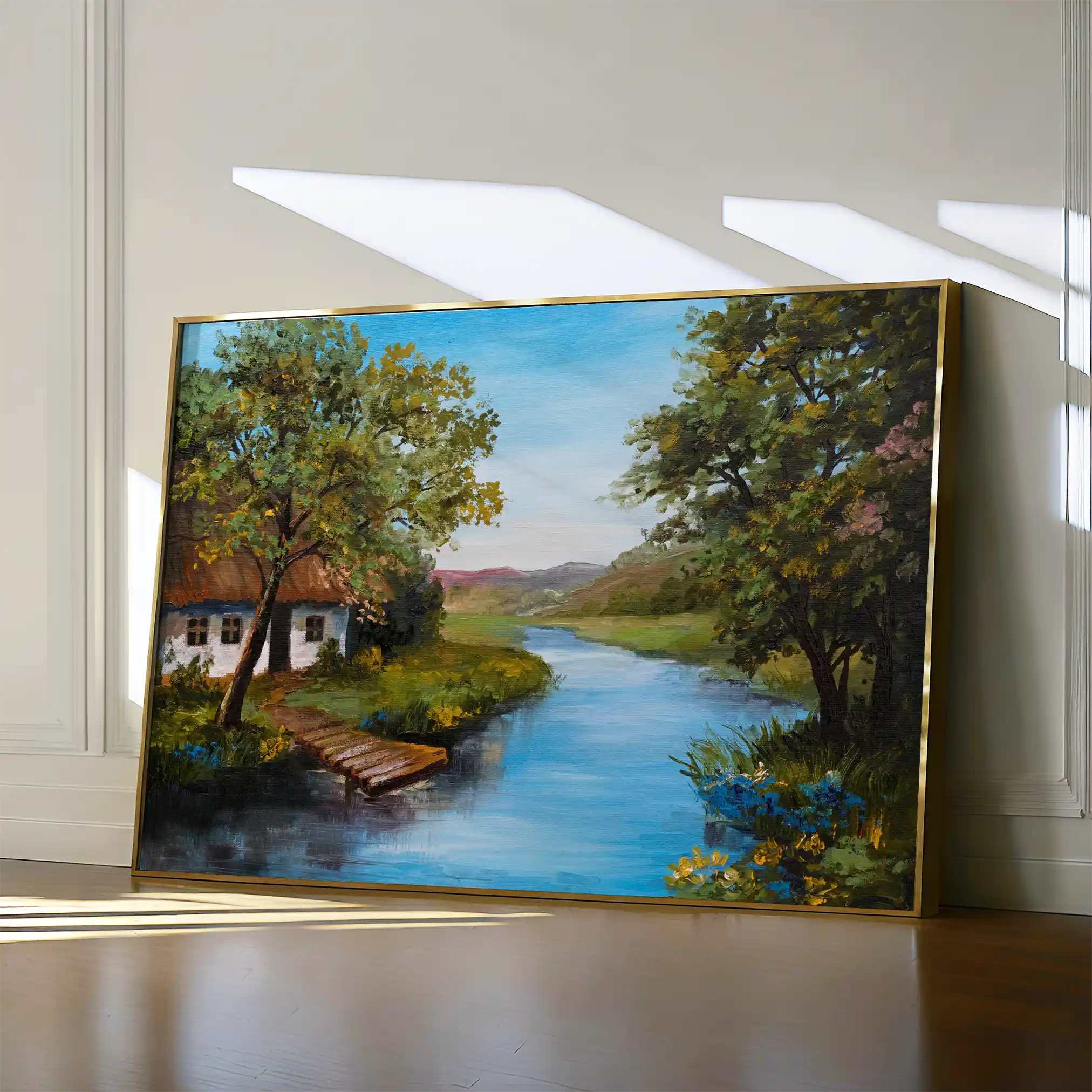 Landscape 143 Canvas Art 60 x 40 cm / Black