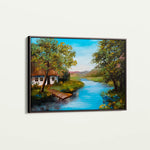 Landscape 143 Canvas Art 60 x 40 cm / Black