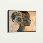 Portrait 143 Canvas Art 18" x 24" / 45 x 60 cm / Black