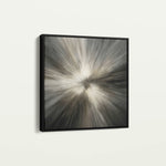 Abstract 1430 Canvas Art 16" x 16" / 40 x 40 cm / Black