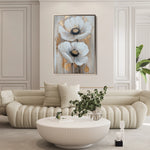 Floral 1430 Canvas Art 18" x 24" / 45 x 60 cm / Black