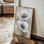 Floral 1430 Canvas Art 18" x 24" / 45 x 60 cm / Black