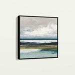 Abstract 1431 Canvas Art 16" x 16" / 40 x 40 cm / Black