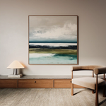 Abstract 1431 Canvas Art 60 x 60 cm / Black