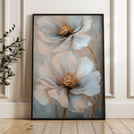 Floral 1431 Canvas Art 18" x 24" / 45 x 60 cm / Black