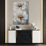 Floral 1431 Canvas Art 18" x 24" / 45 x 60 cm / Black