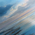 Abstract 1432 Canvas Art 16" x 16" / 40 x 40 cm / Black