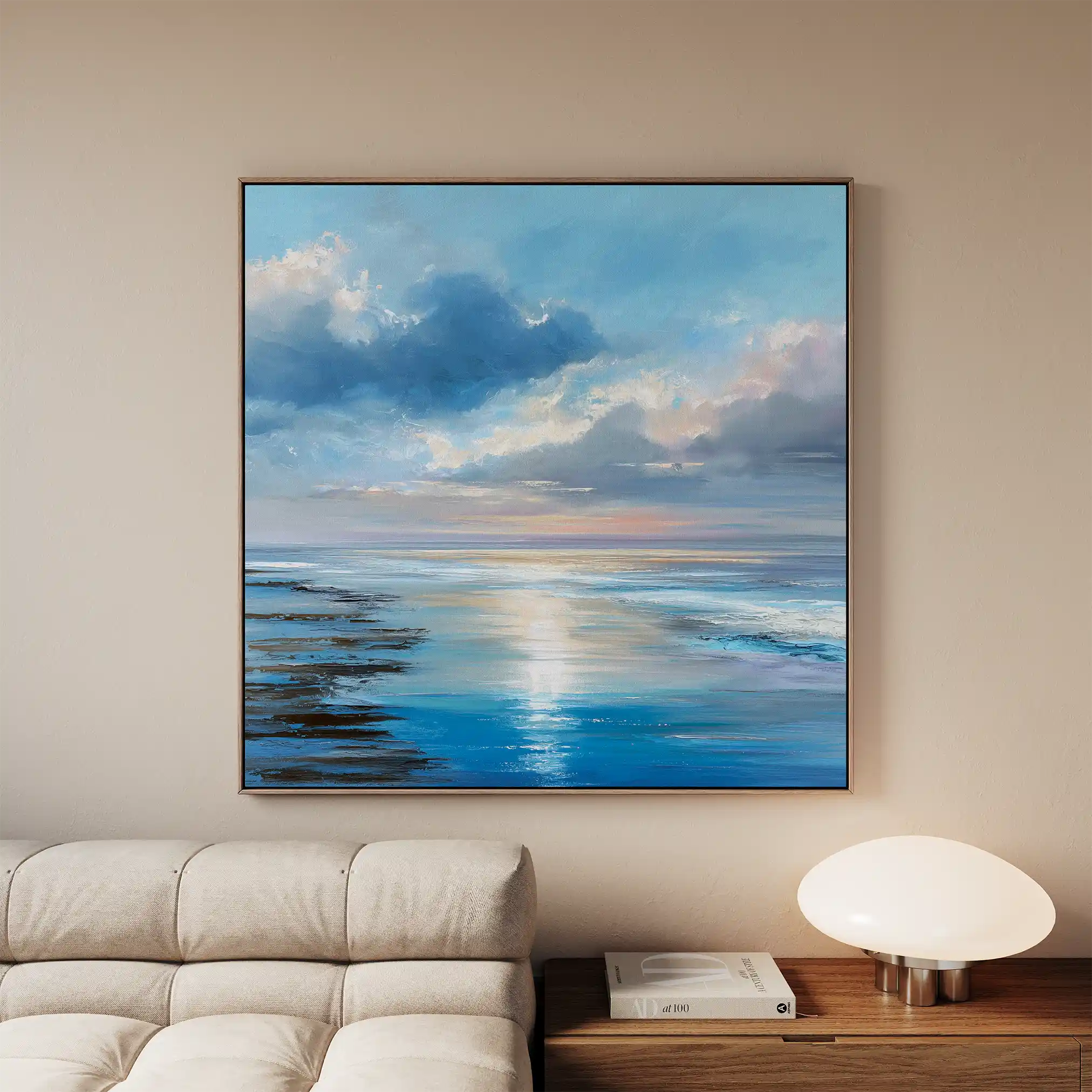 Abstract 1432 Canvas Art 60 x 60 cm / Black