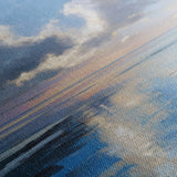 Abstract 1433 Canvas Art 16" x 16" / 40 x 40 cm / Black