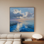 Abstract 1433 Canvas Art 60 x 60 cm / Black