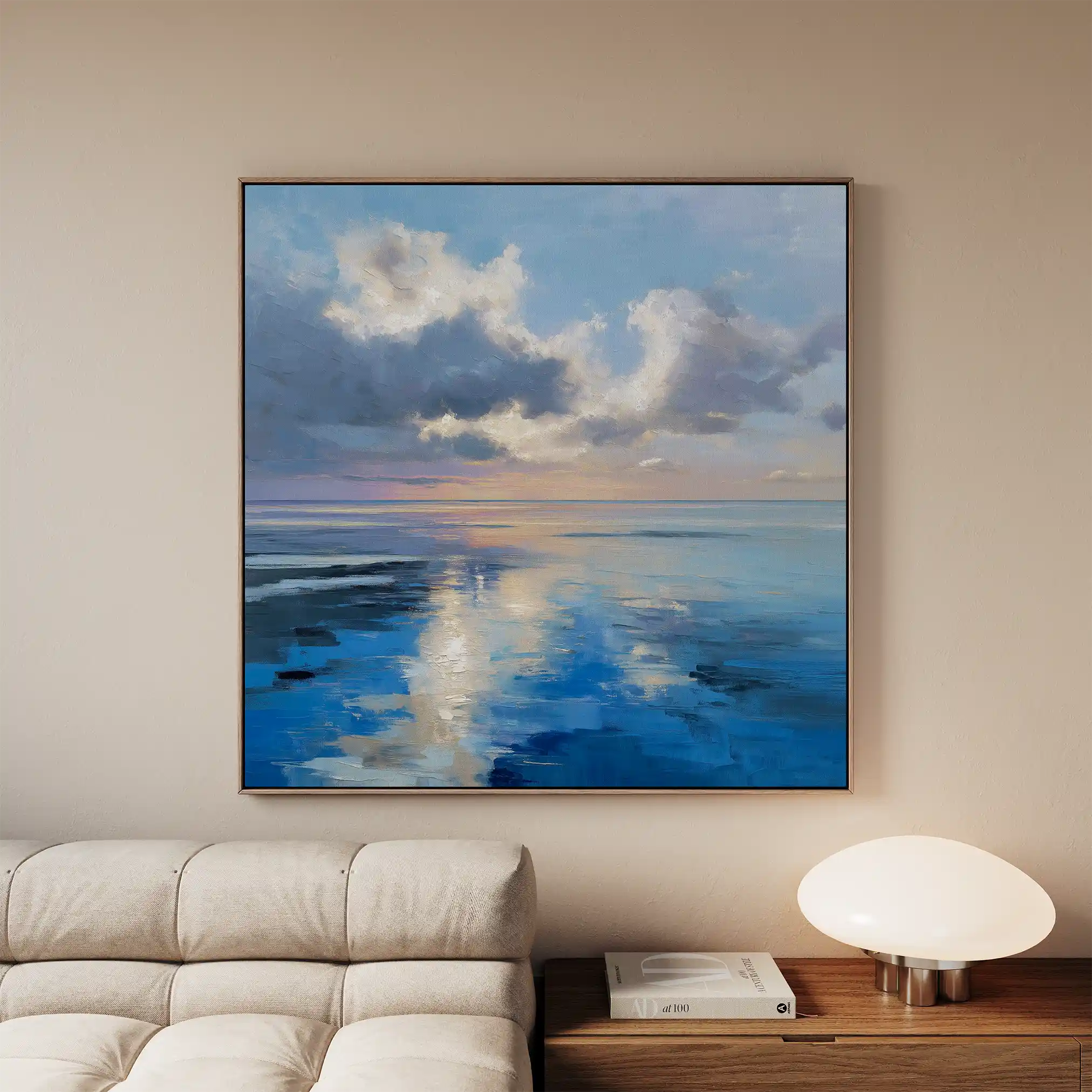 Abstract 1433 Canvas Art 60 x 60 cm / Black