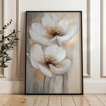 Floral 1433 Canvas Art 60 x 40 cm / Black