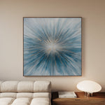 Abstract 1434 Canvas Art 16" x 16" / 40 x 40 cm / Black