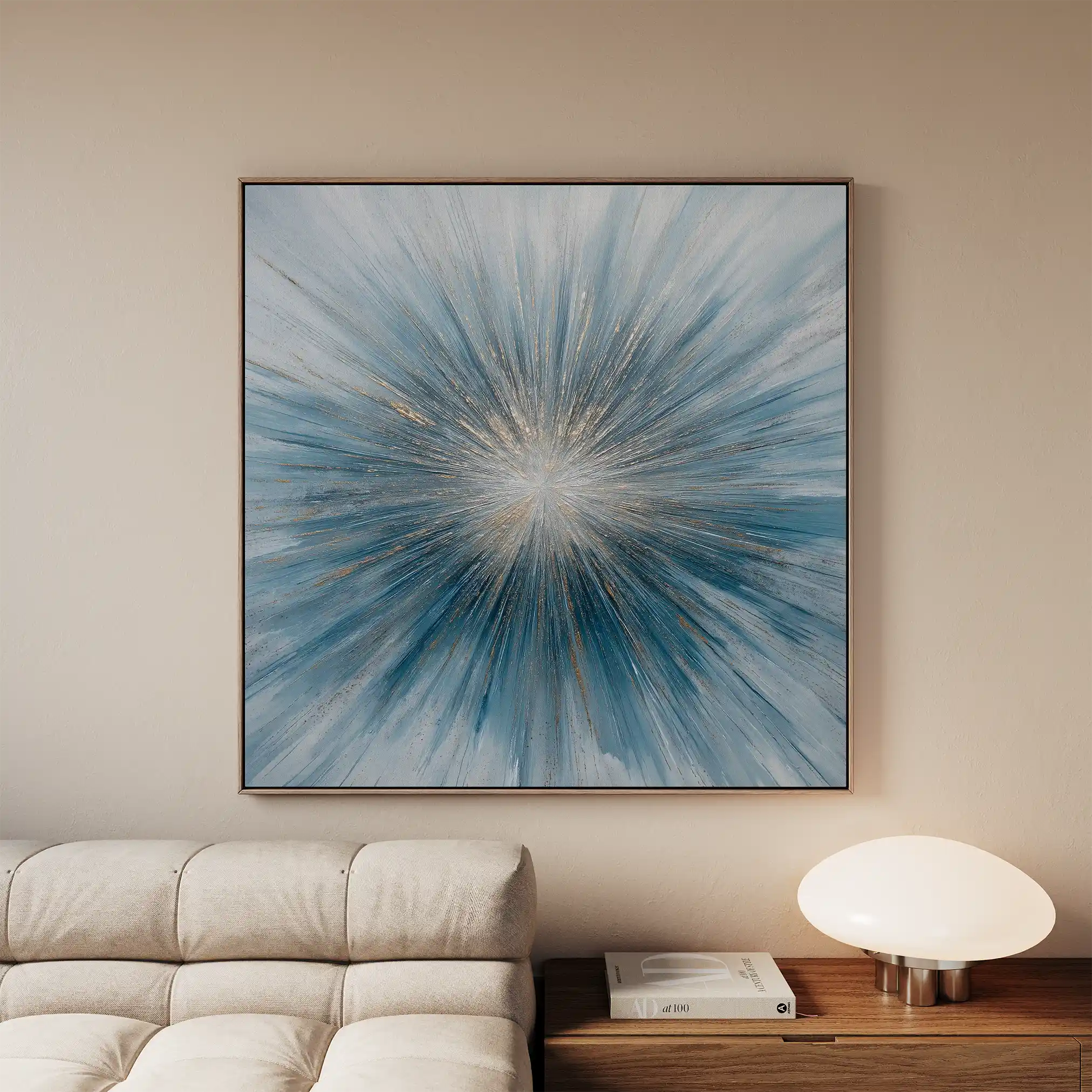 Abstract 1434 Canvas Art 60 x 60 cm / Black