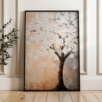 Floral 1434 Canvas Art 18" x 24" / 45 x 60 cm / Black