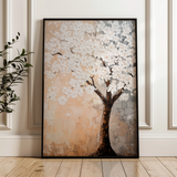 Floral 1434 Canvas Art 18" x 24" / 45 x 60 cm / Black