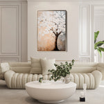 Floral 1434 Canvas Art 18" x 24" / 45 x 60 cm / Black