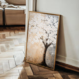 Floral 1434 Canvas Art 18" x 24" / 45 x 60 cm / Black